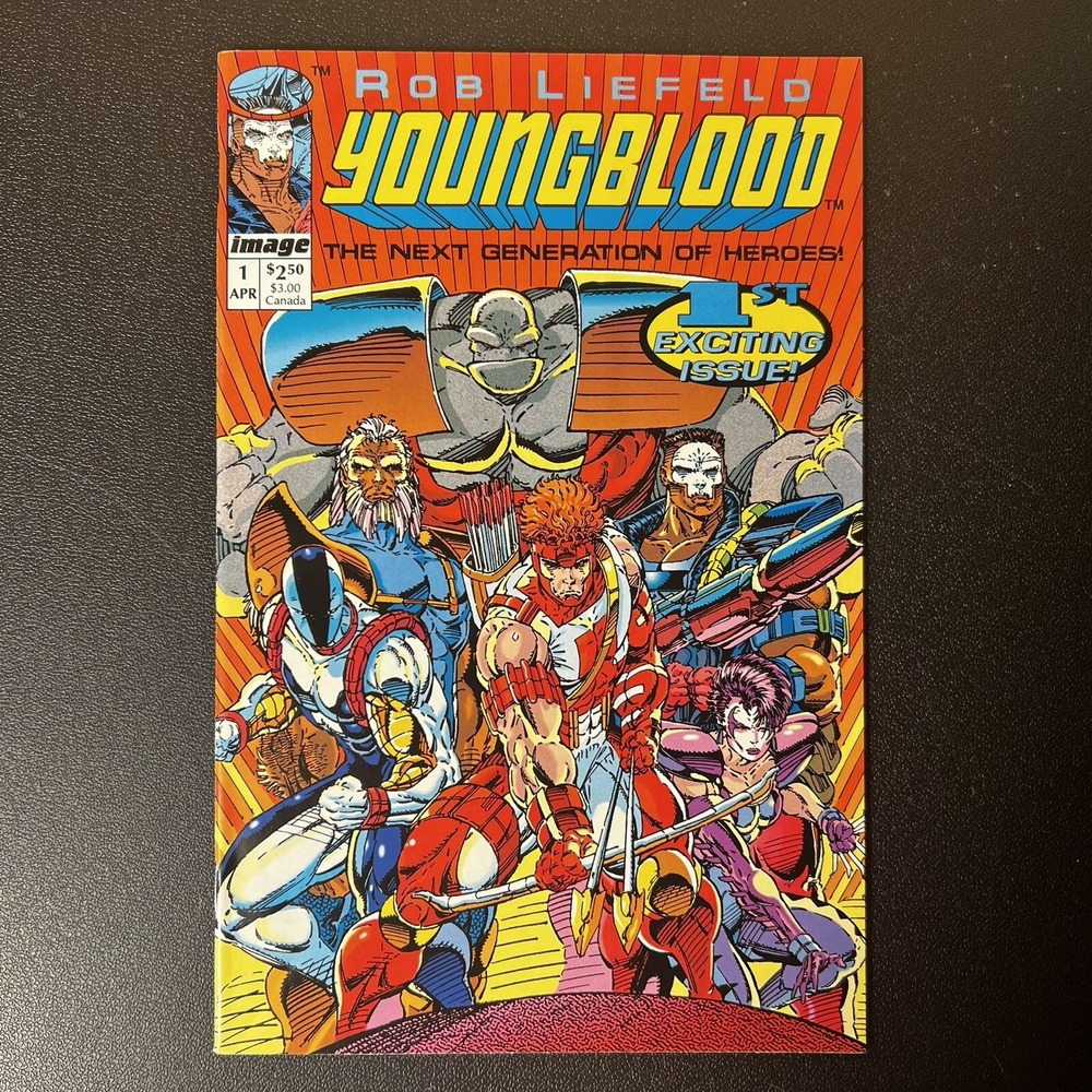 Youngblood #1 Comic Book 1992 Rob‎ Liefeld Image Comics First Printing